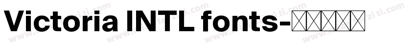 Victoria INTL fonts字体转换